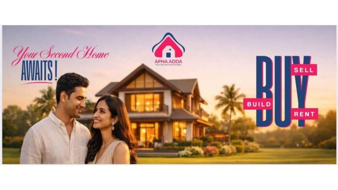 Apna Adda, AI search engine second homes, India second home platform, hill station properties, beach homes India